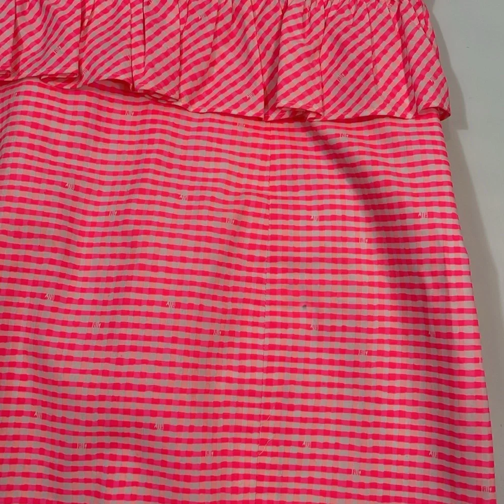 Lilly Pulitzer Strapless Dress Size 0 Bright Pink EUC